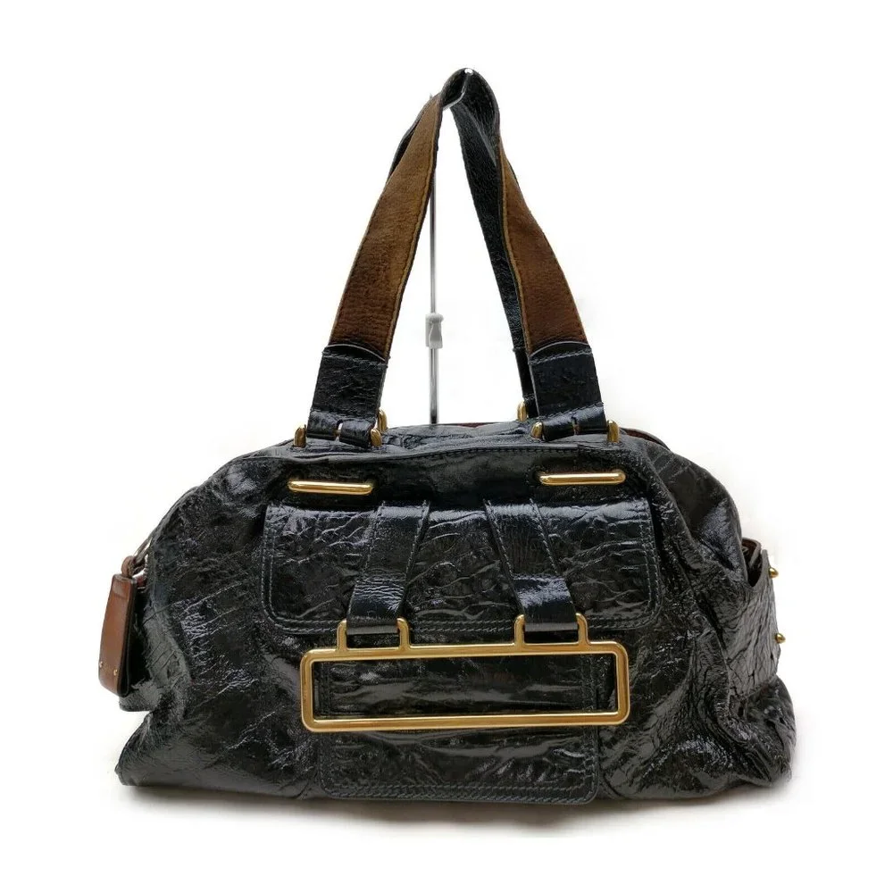 Chloe Hand Bag Black Leather - Picture 1 of 9